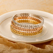 Elegant Leaf-Inspired Bangle Bracelet