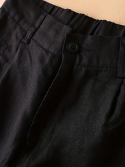 Women's - Summer High-Waisted Shorts - Elasticated Waist, Loose Fit - Comfortable & Stylish Summer Apparel