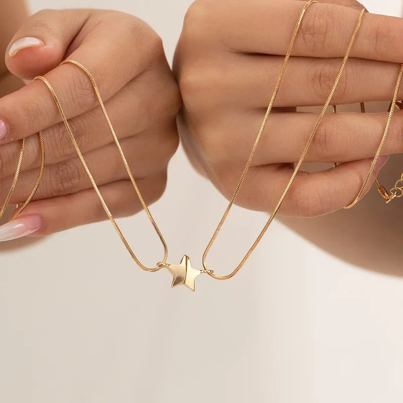 Magnetic Star Connection Necklace Duo
