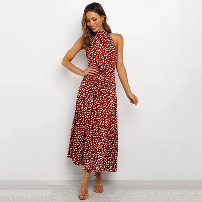 Women's - Collar Dress - Polka Dot Design - Stylish and Comfortable - Perfect for Any Occasion